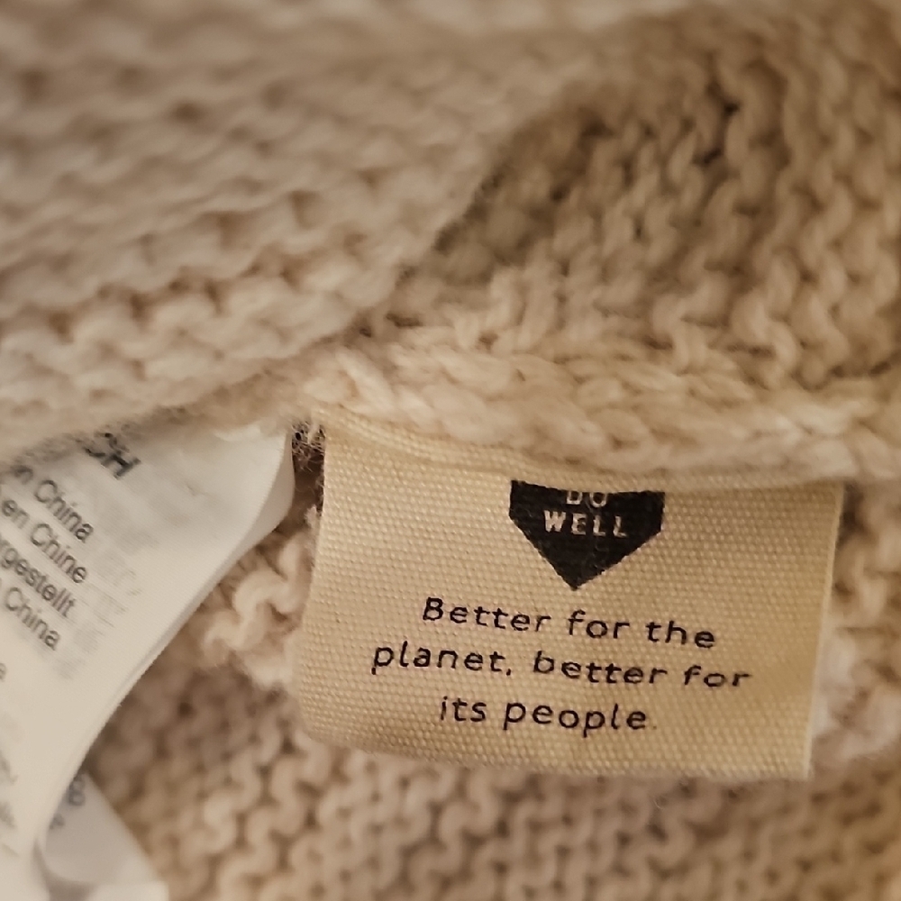 Madewell Cream Ruffle Neck Ruffle Sleeve Sweater - Picture 7 of 9